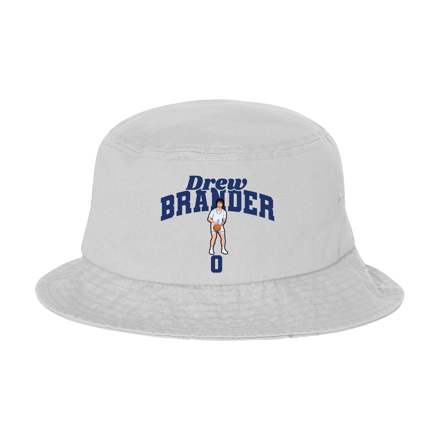 Bucket Cap — Signature Arch in White