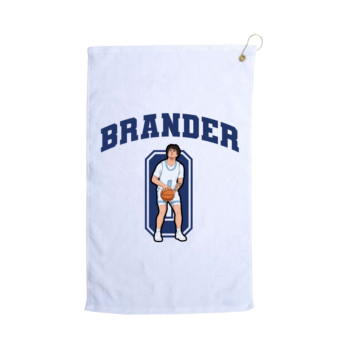 Golf Towel — Number in White