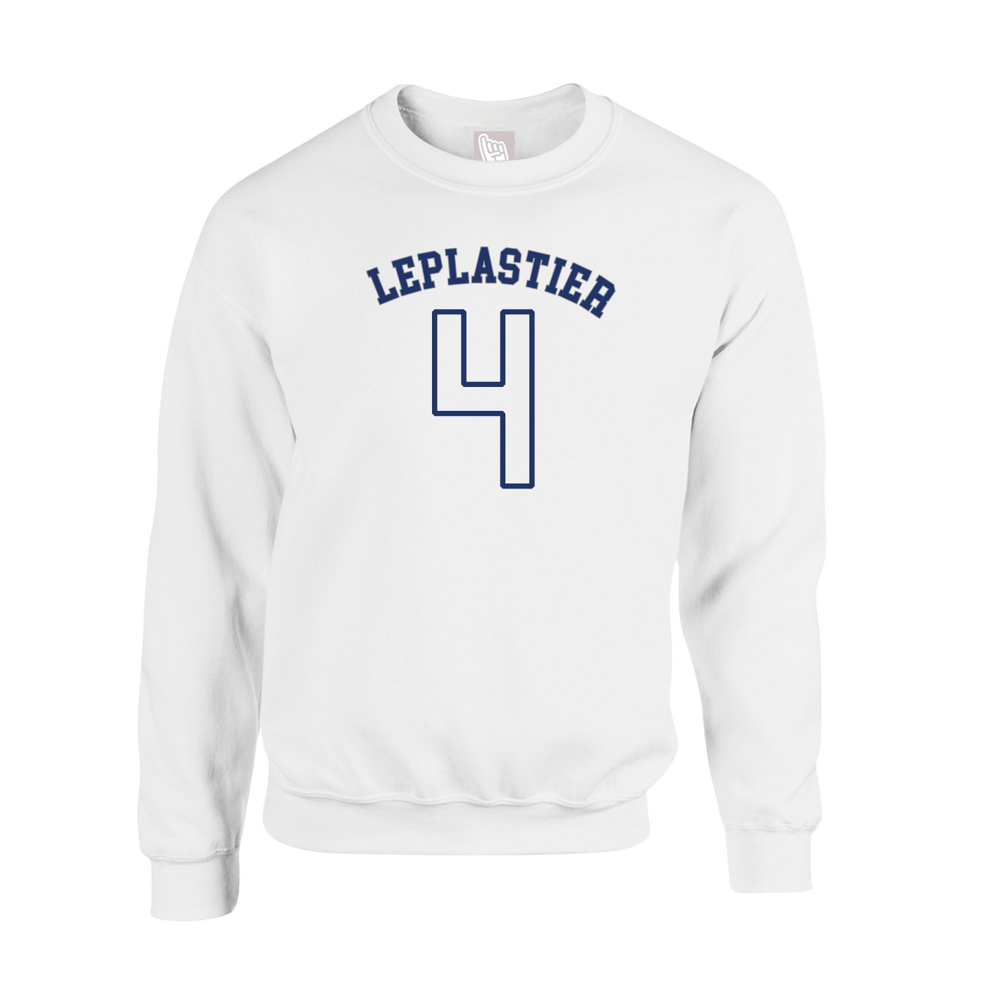 Fleece Crew — Shirsey Arch in White
