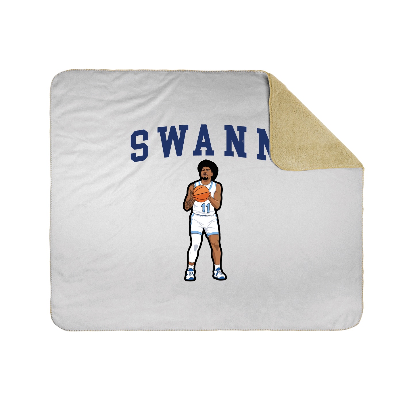 Throw Blanket — Shirsey in White
