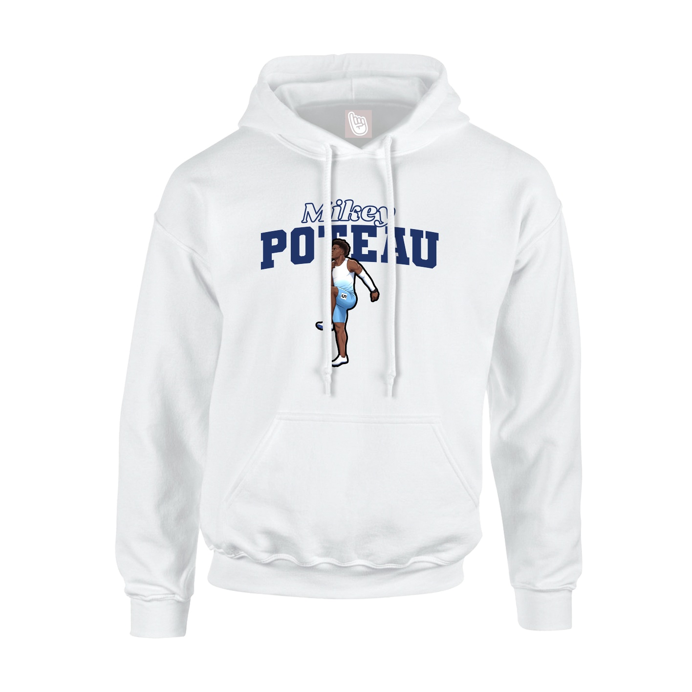 Hoodie — Name Arch in White