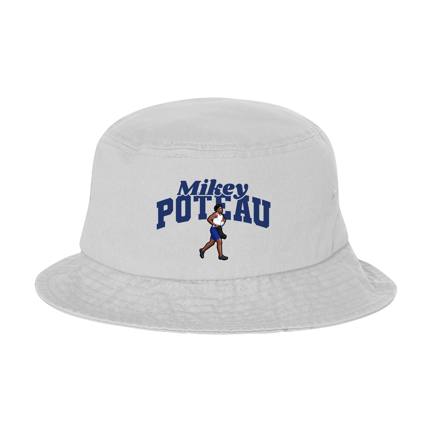 Bucket Cap — Signature Arch in White