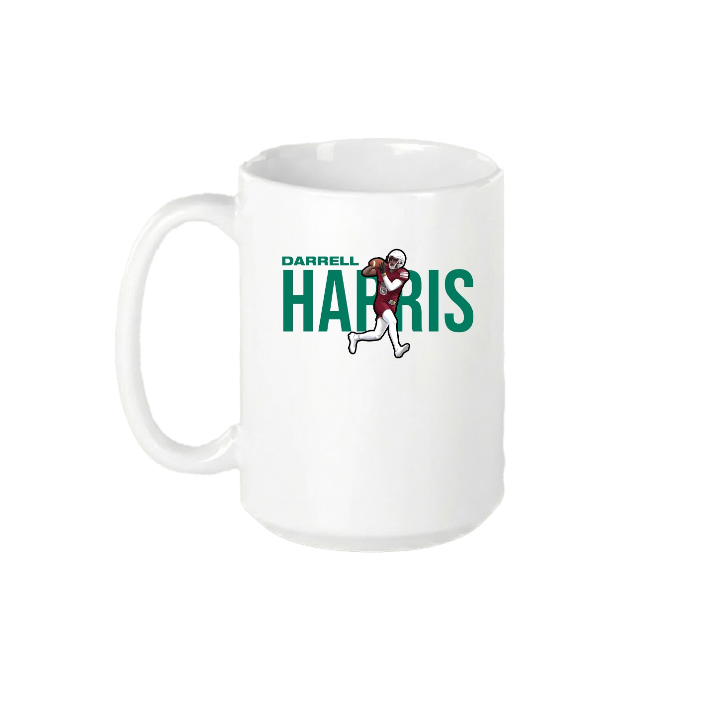15oz Coffee Mug — Player Name in White