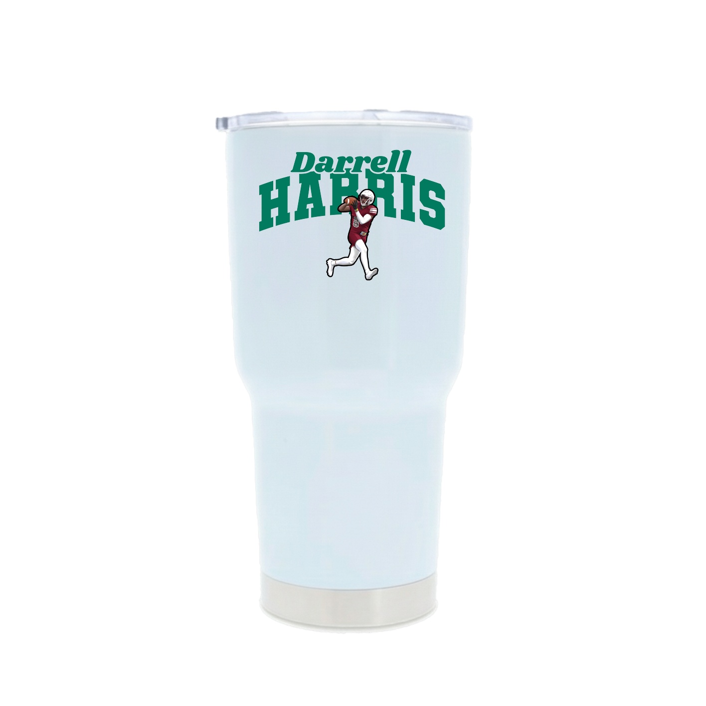 30oz Stainless Steel Tumbler — Signature Arch in White