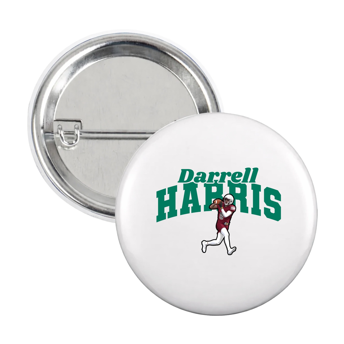 Game Day Button — Signature Arch in White