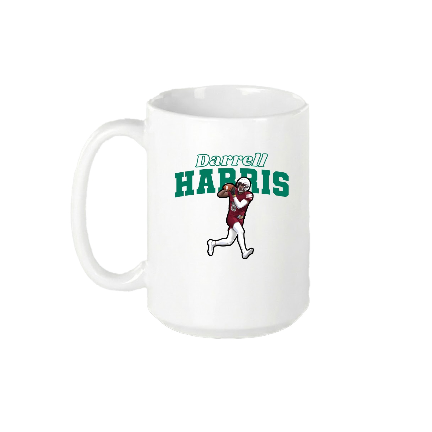 15oz Coffee Mug — Name Arch in White