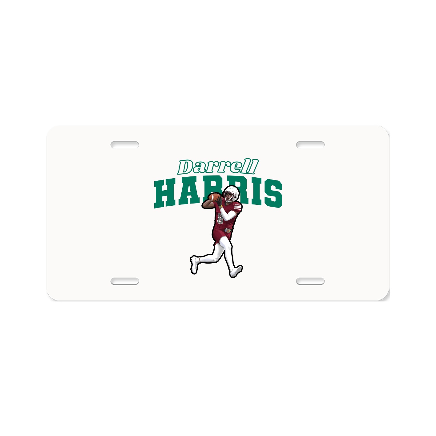 License Plate — Name Arch in Classic
