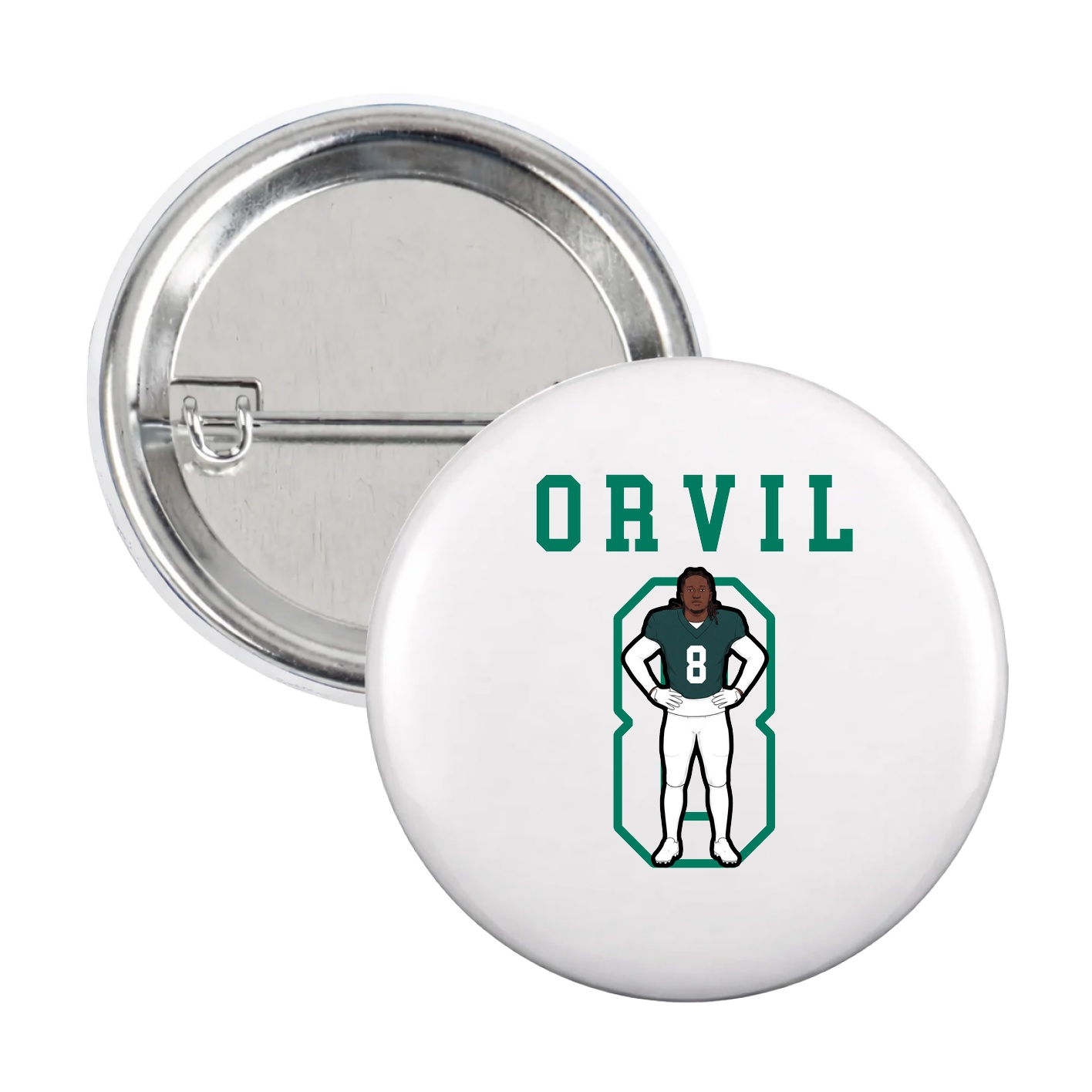 Game Day Button — Shirsey in White