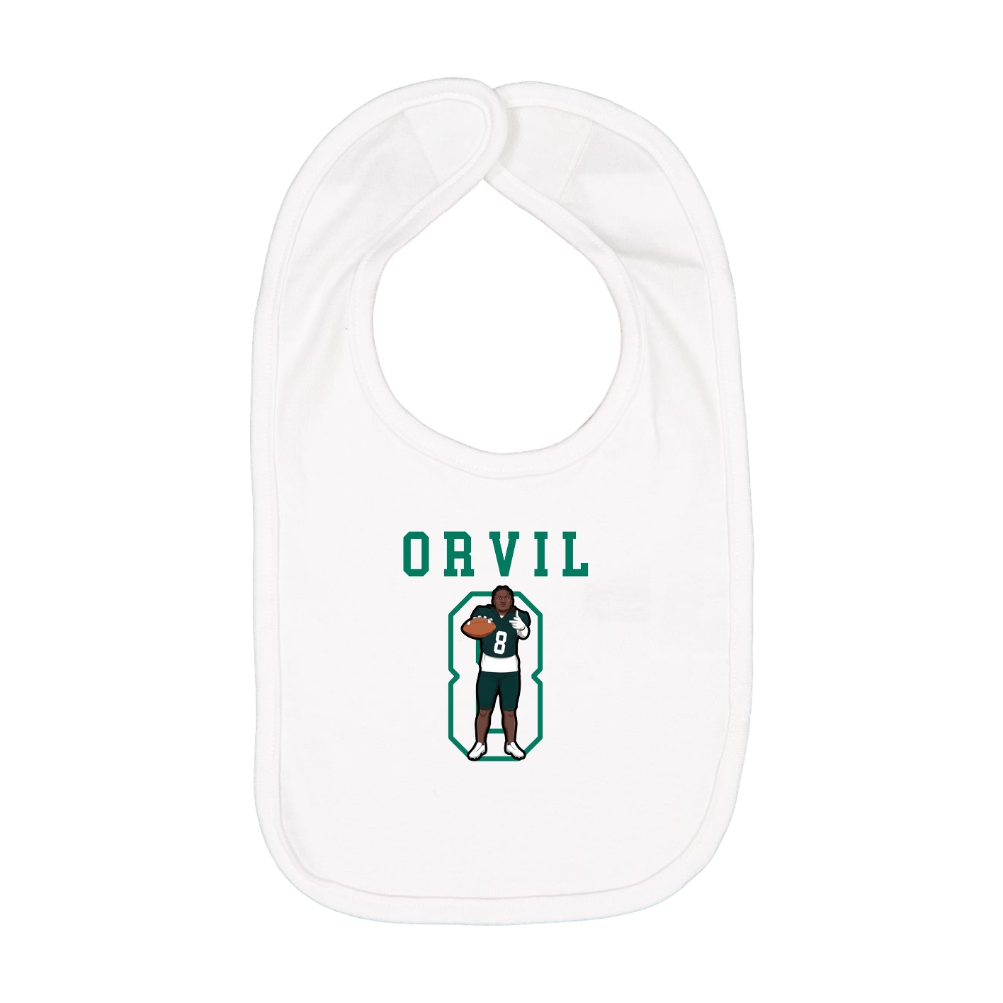 Infant Bib — Shirsey in White