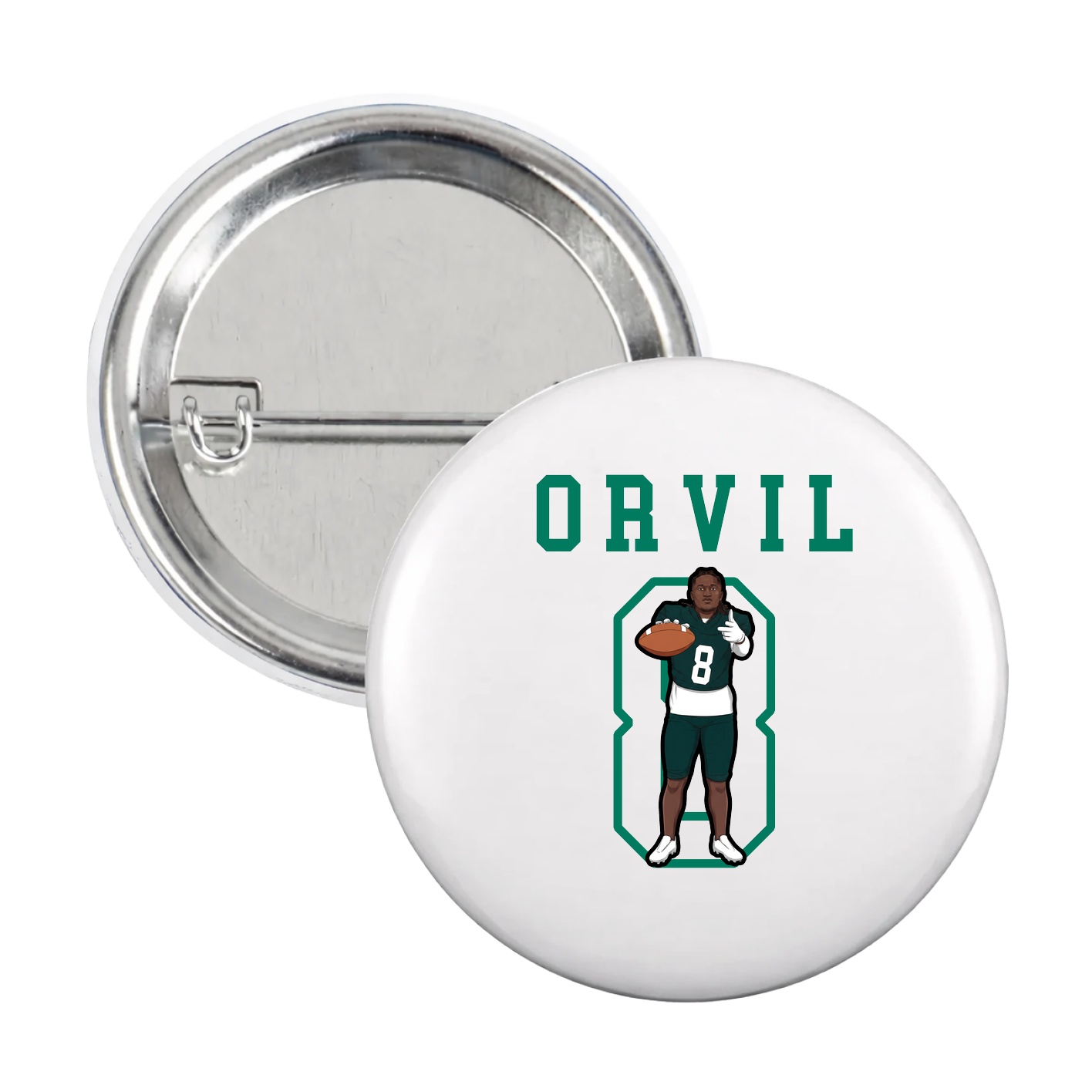 Game Day Button — Shirsey in White