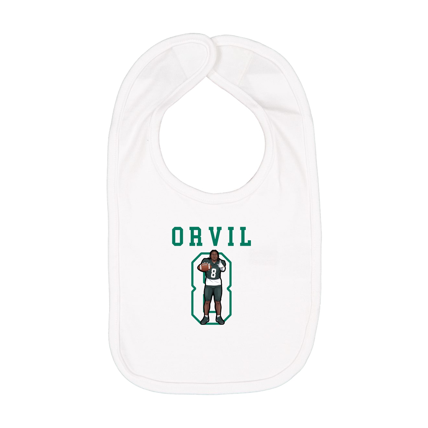 Infant Bib — Shirsey in White