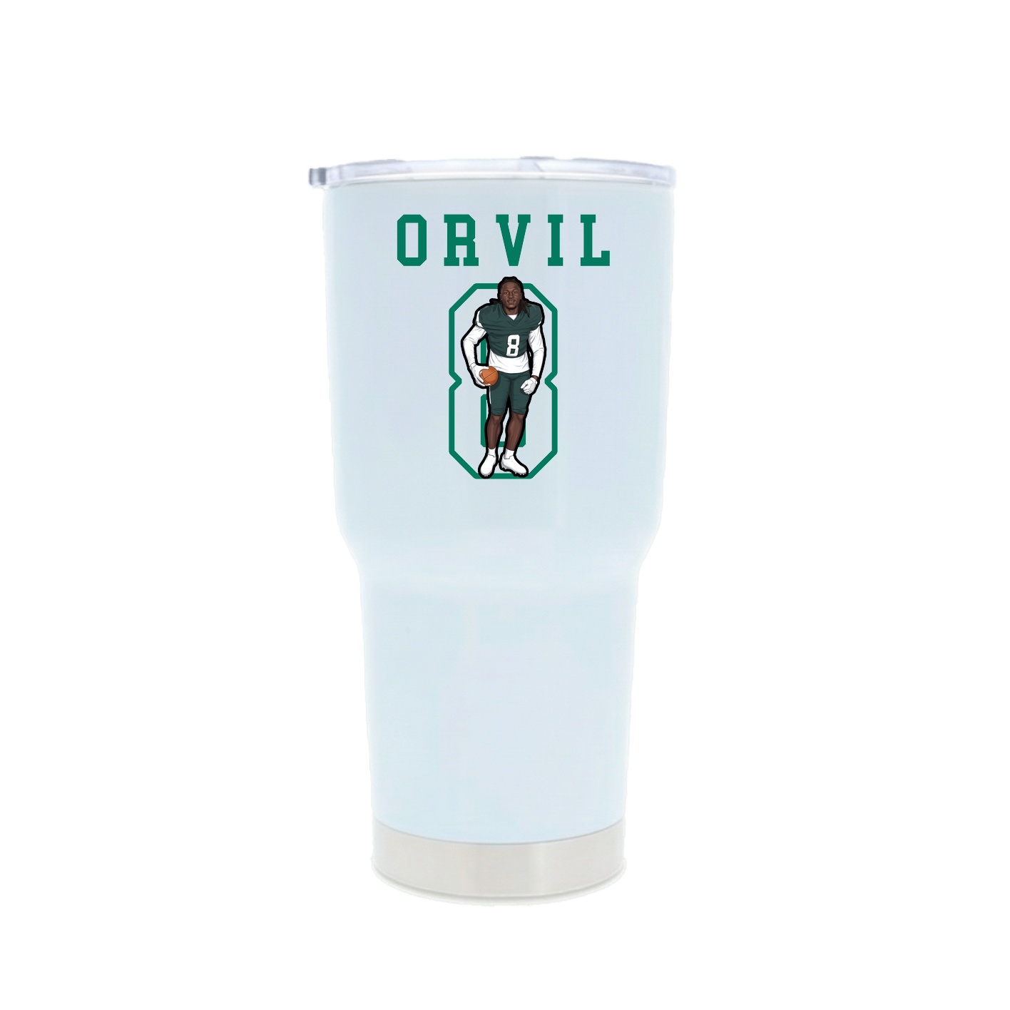 30oz Stainless Steel Tumbler — Shirsey in White