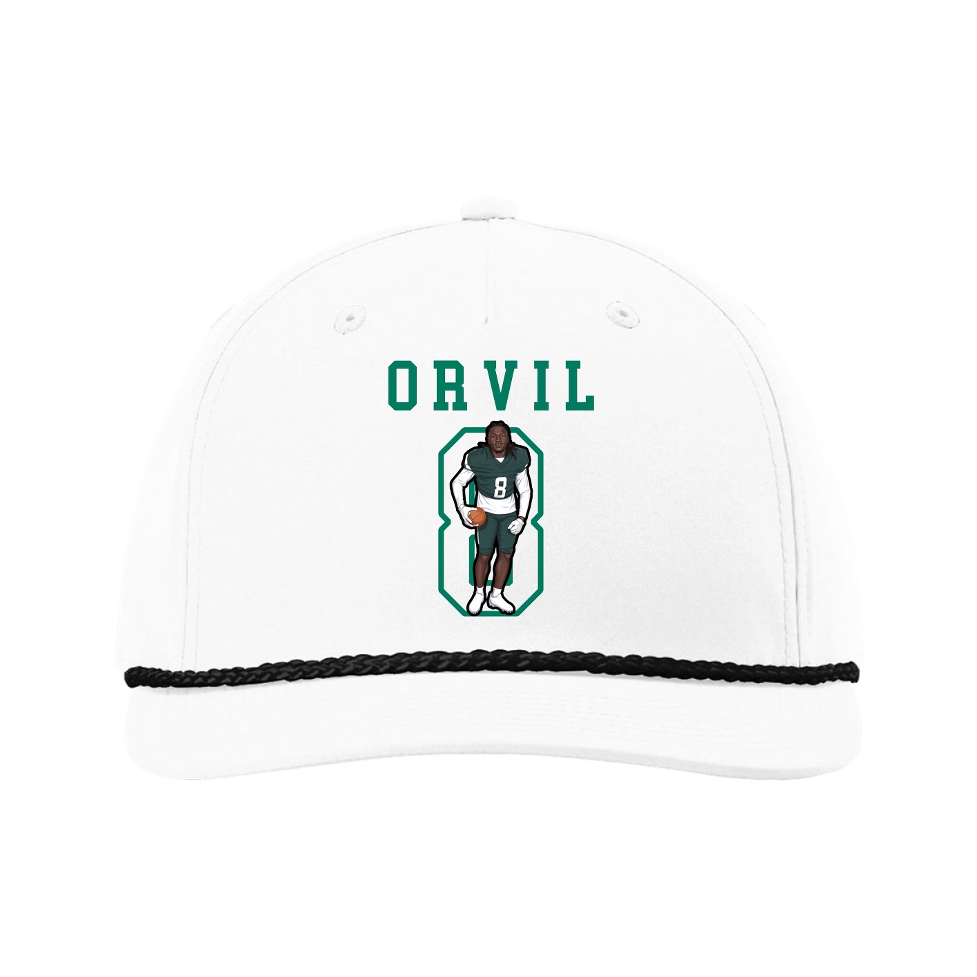 Five-Panel Classic Rope Cap — Shirsey in White