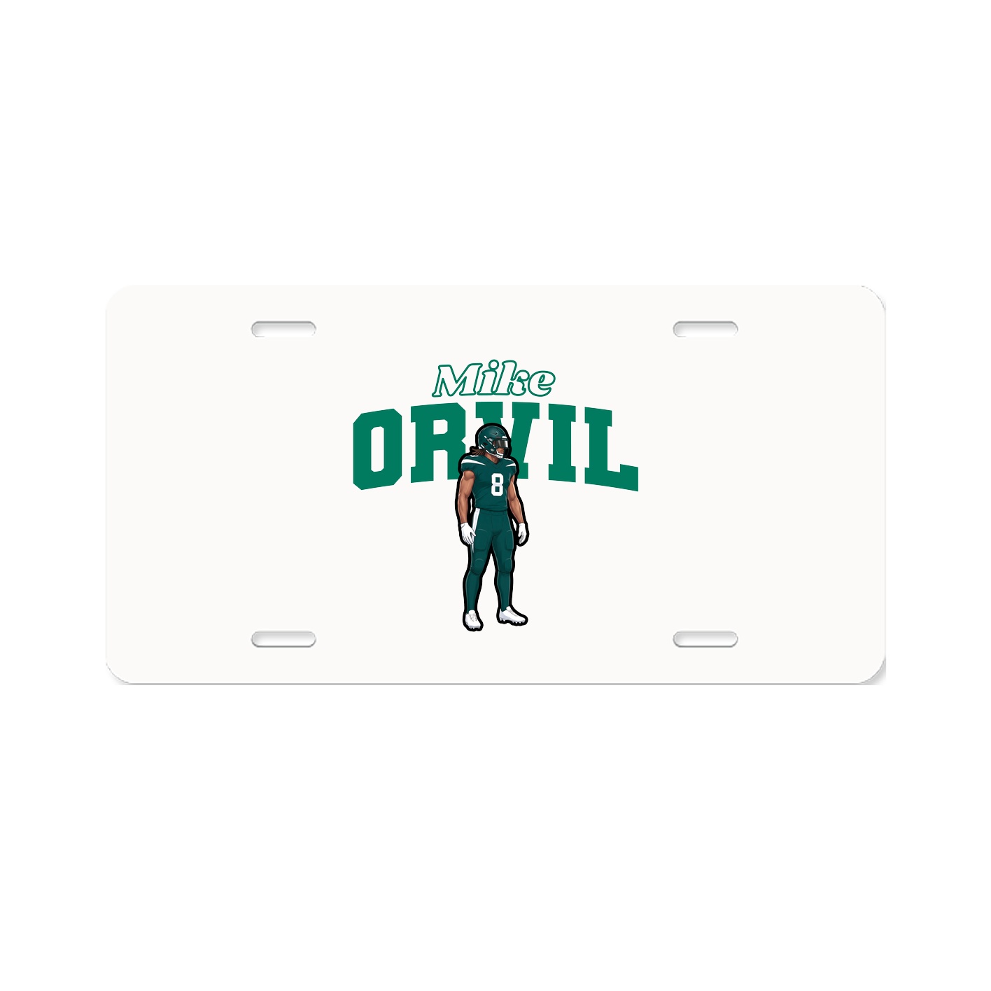 License Plate — Name Arch in Classic