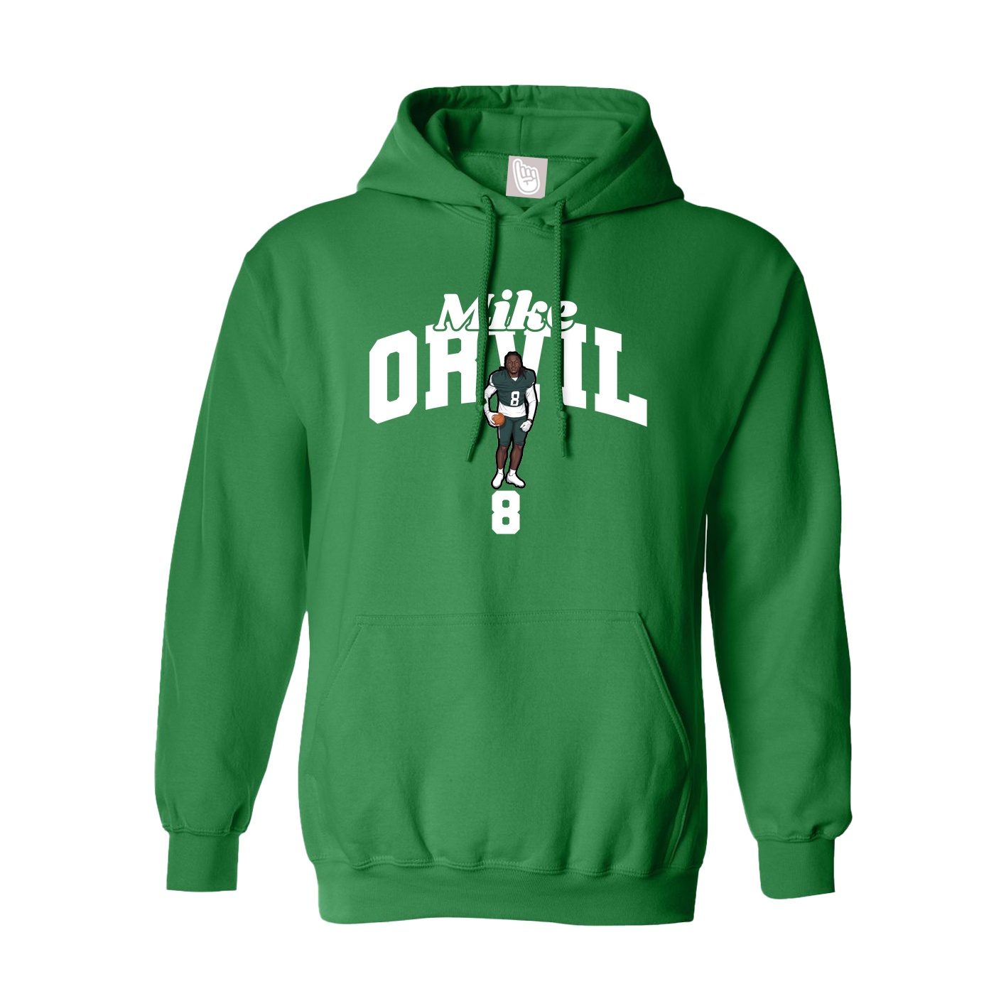 Youth Hoodie — Signature Arch in Green