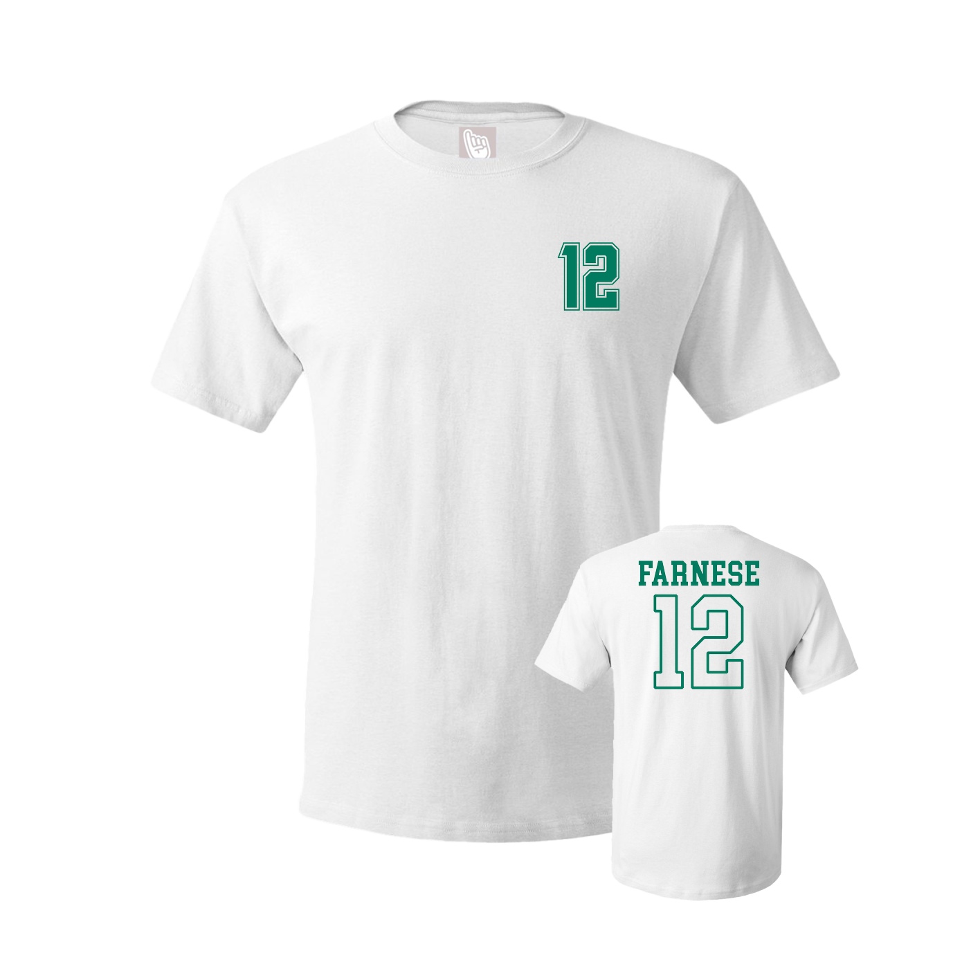 Youth Tee — Chest Back in White