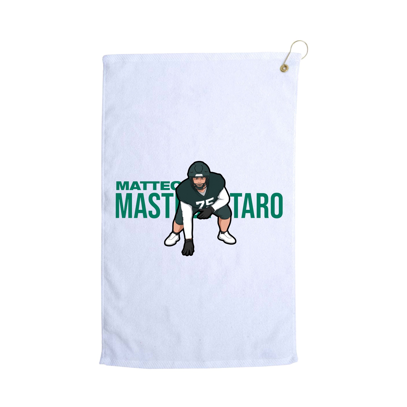 Golf Towel — Player Name in White