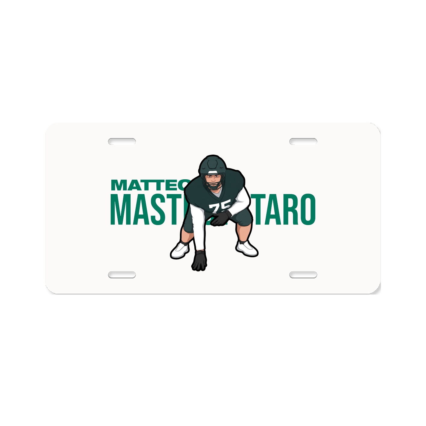 License Plate — Player Name in Classic