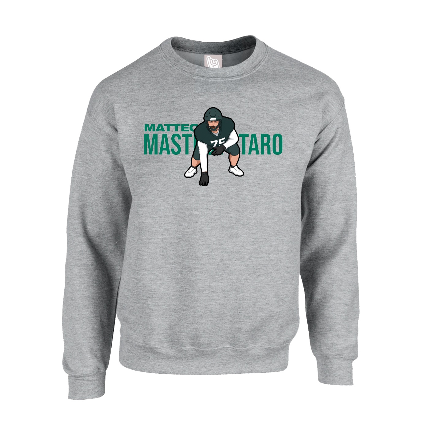 Fleece Crew — Player Name in Grey