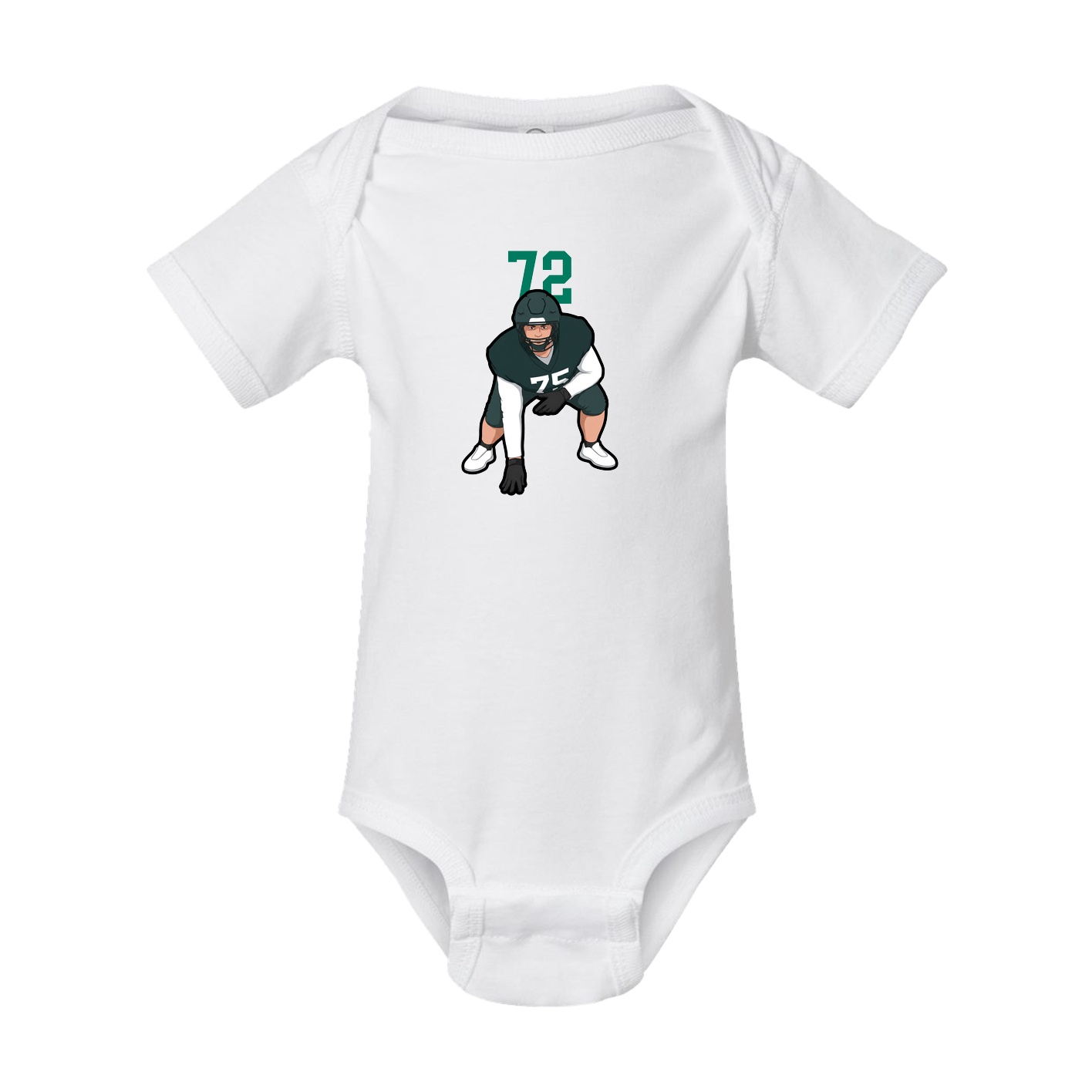Baby Onesie — Number Top in White