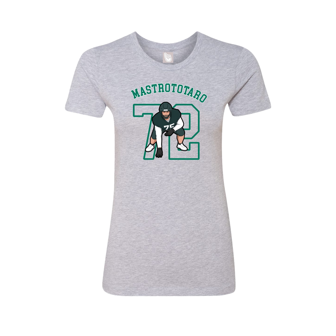 Fitted Women's Tee — Shirsey Arch in Grey