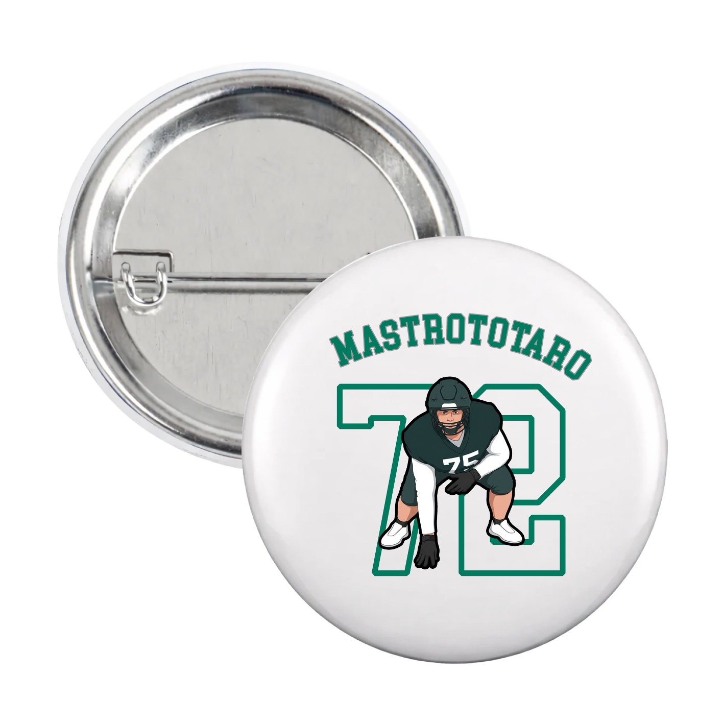 Game Day Button — Shirsey Arch in White
