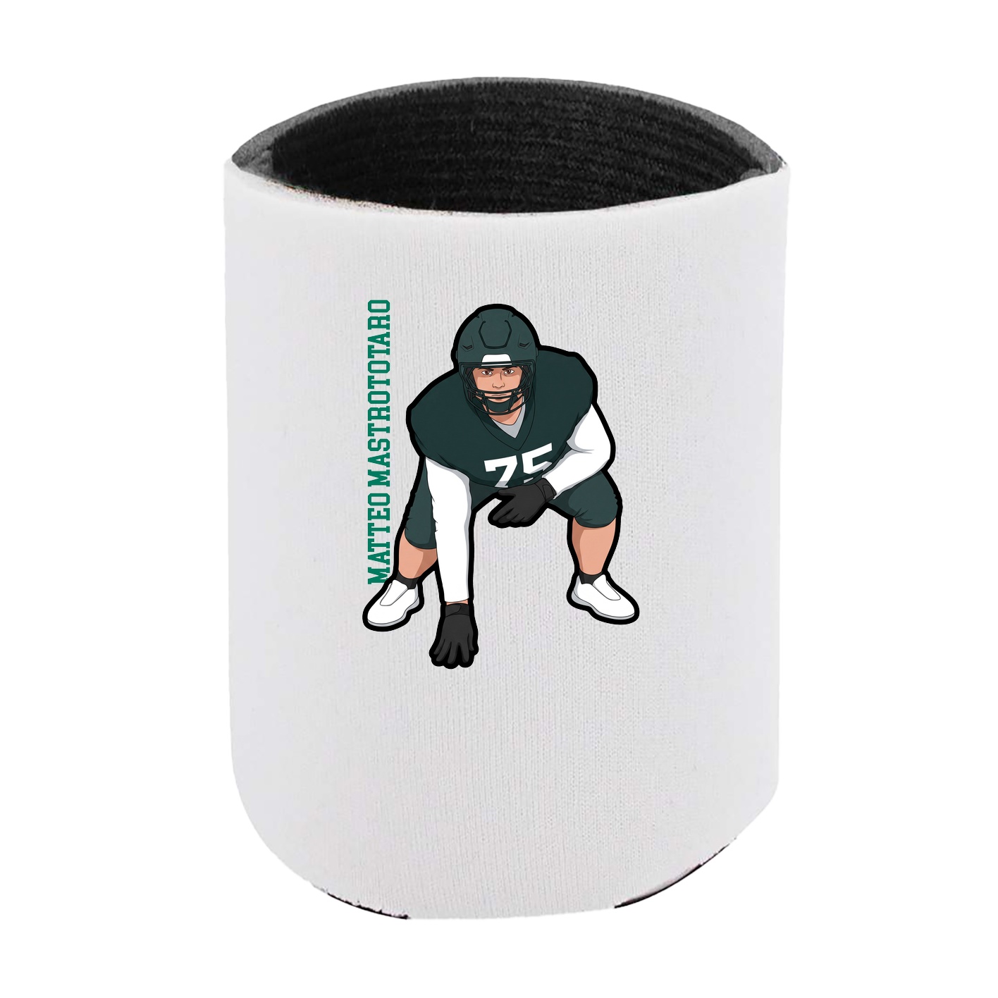 Can Holder — Name Vertical in White