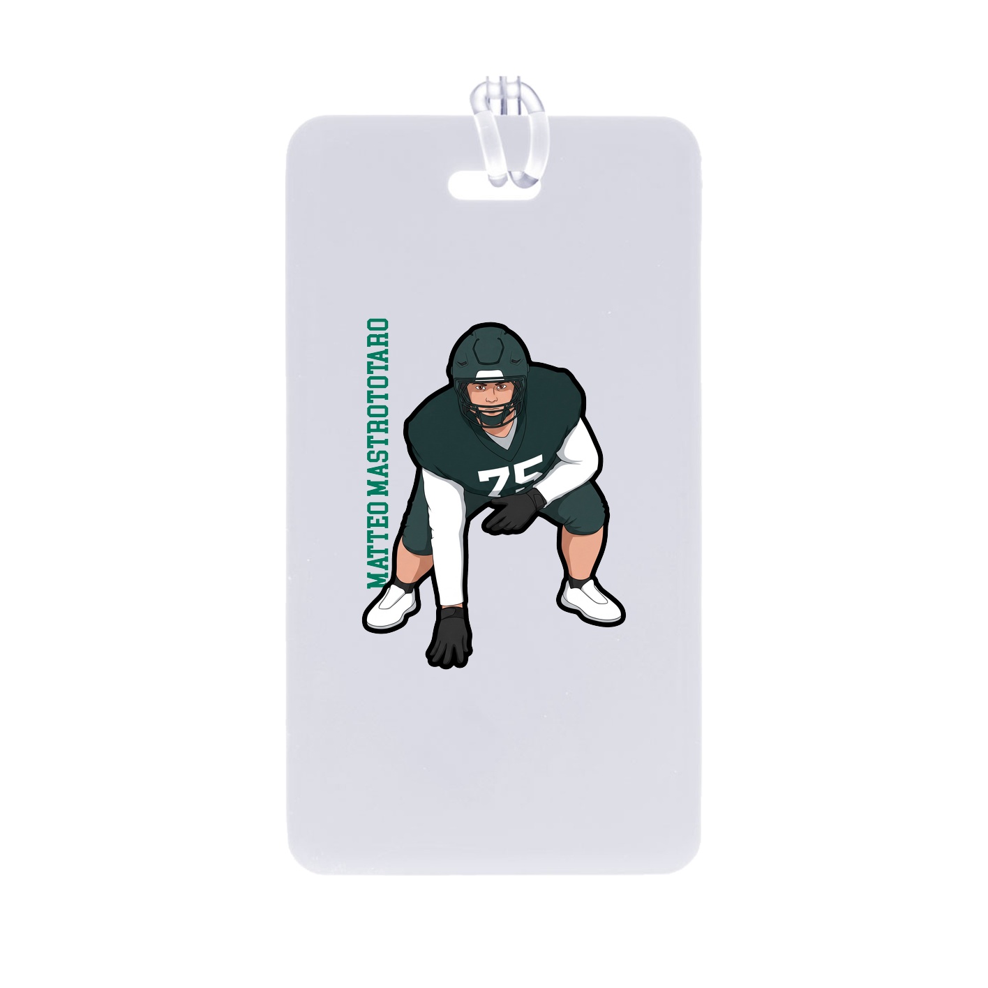 Bag Tag — Name Vertical in Classic