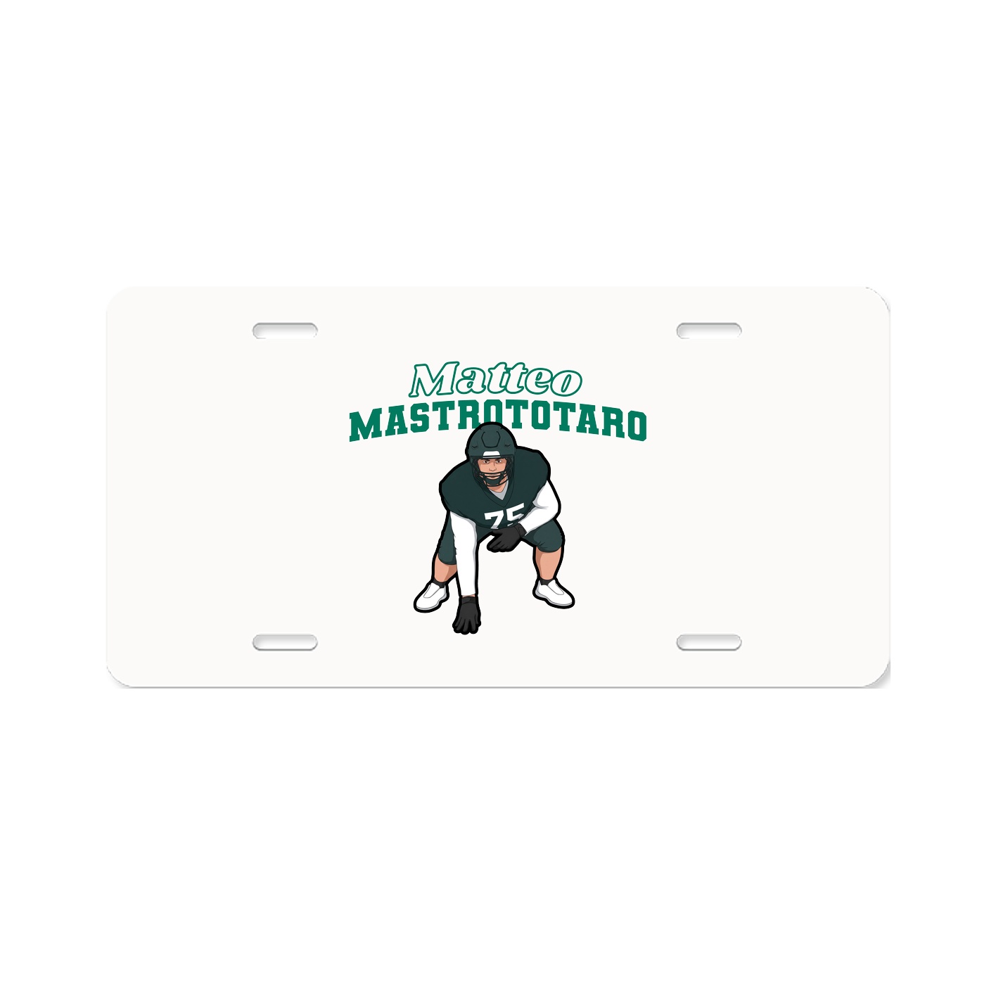 License Plate — Name Arch in Classic