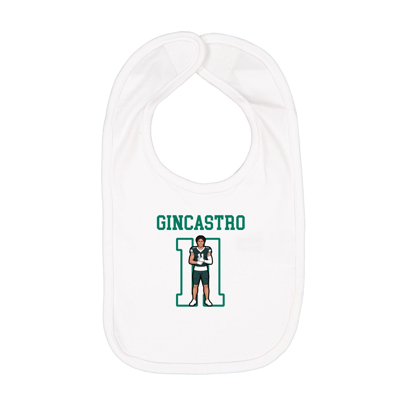 Infant Bib — Shirsey in White