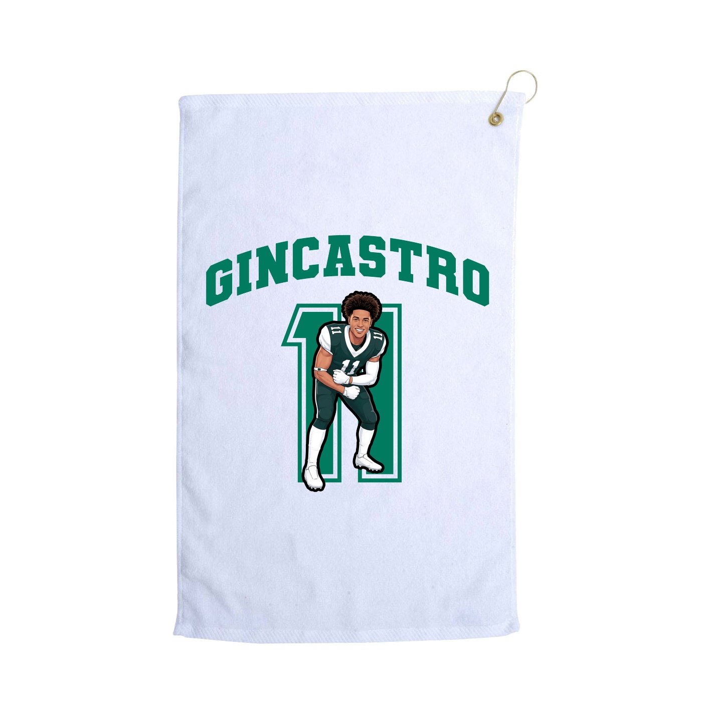 Golf Towel — Number in White