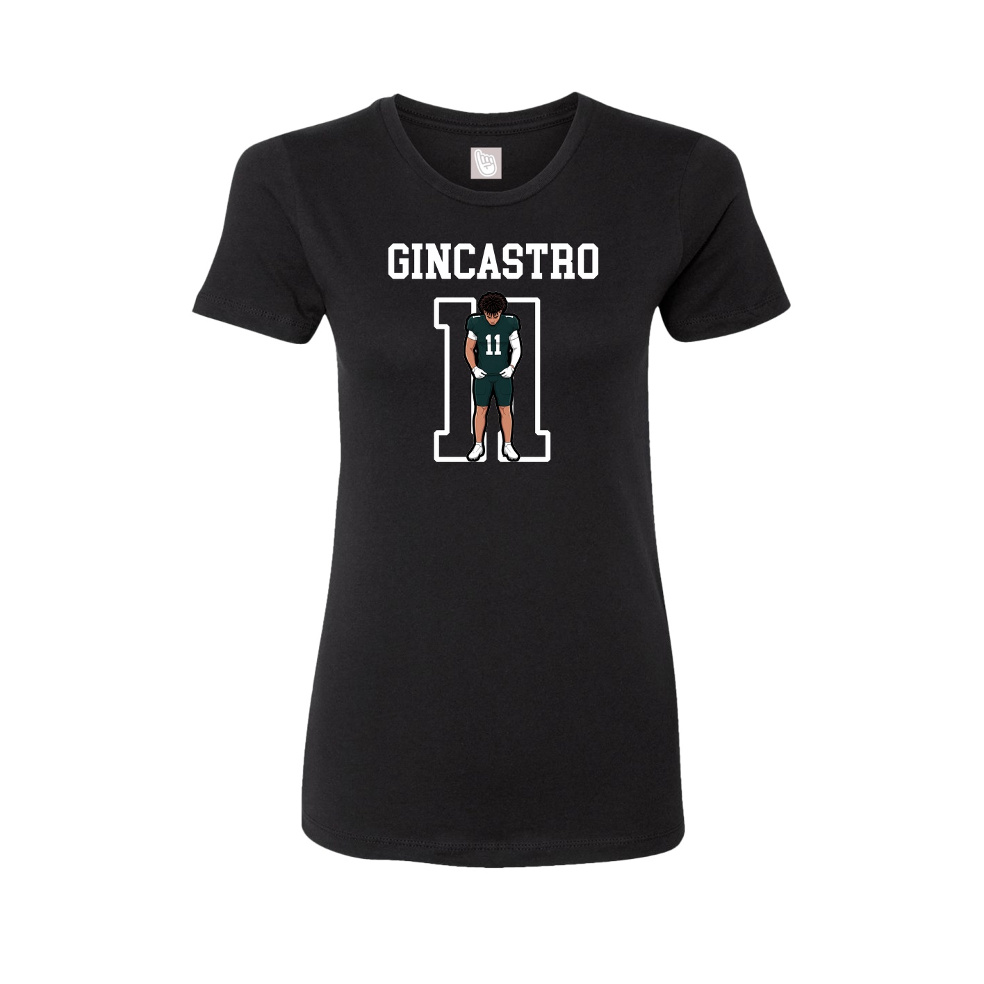 Fitted Women's Tee — Shirsey in Black