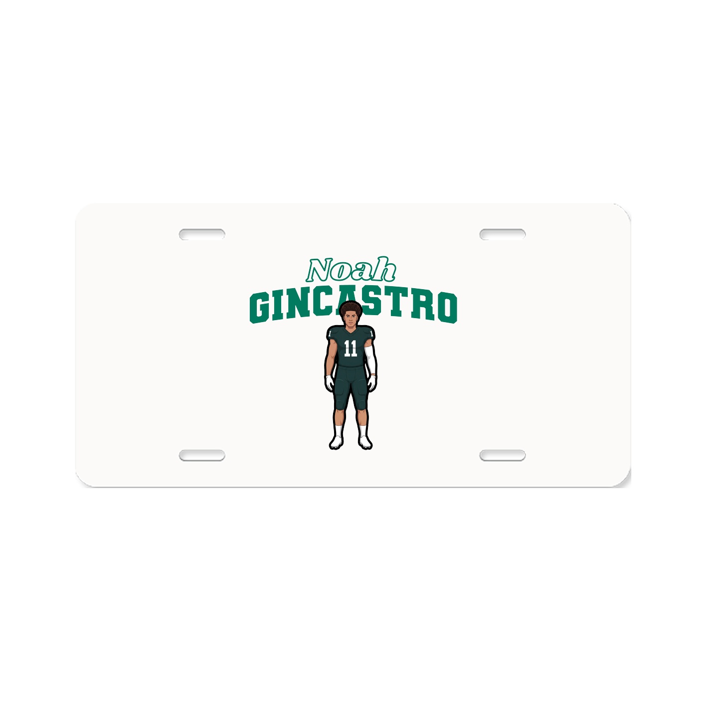 License Plate — Name Arch in Classic
