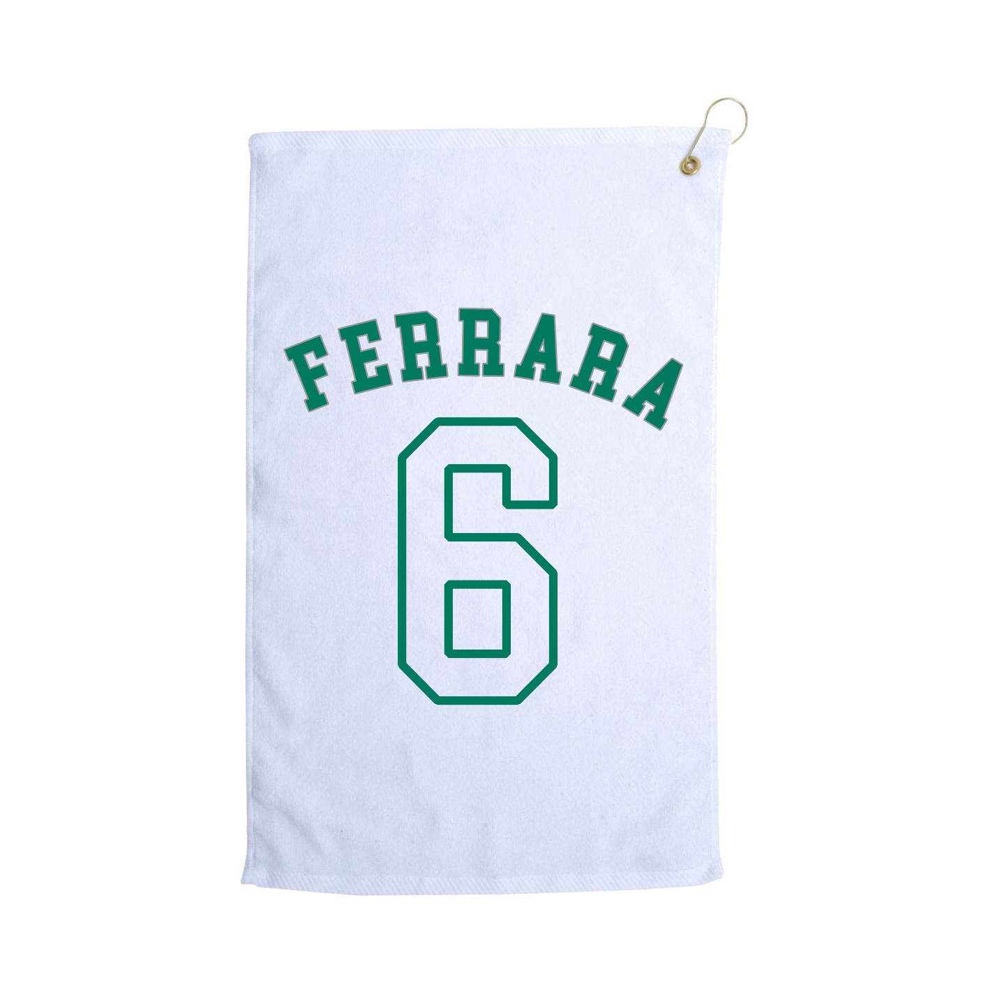 Golf Towel — Shirsey Arch in White