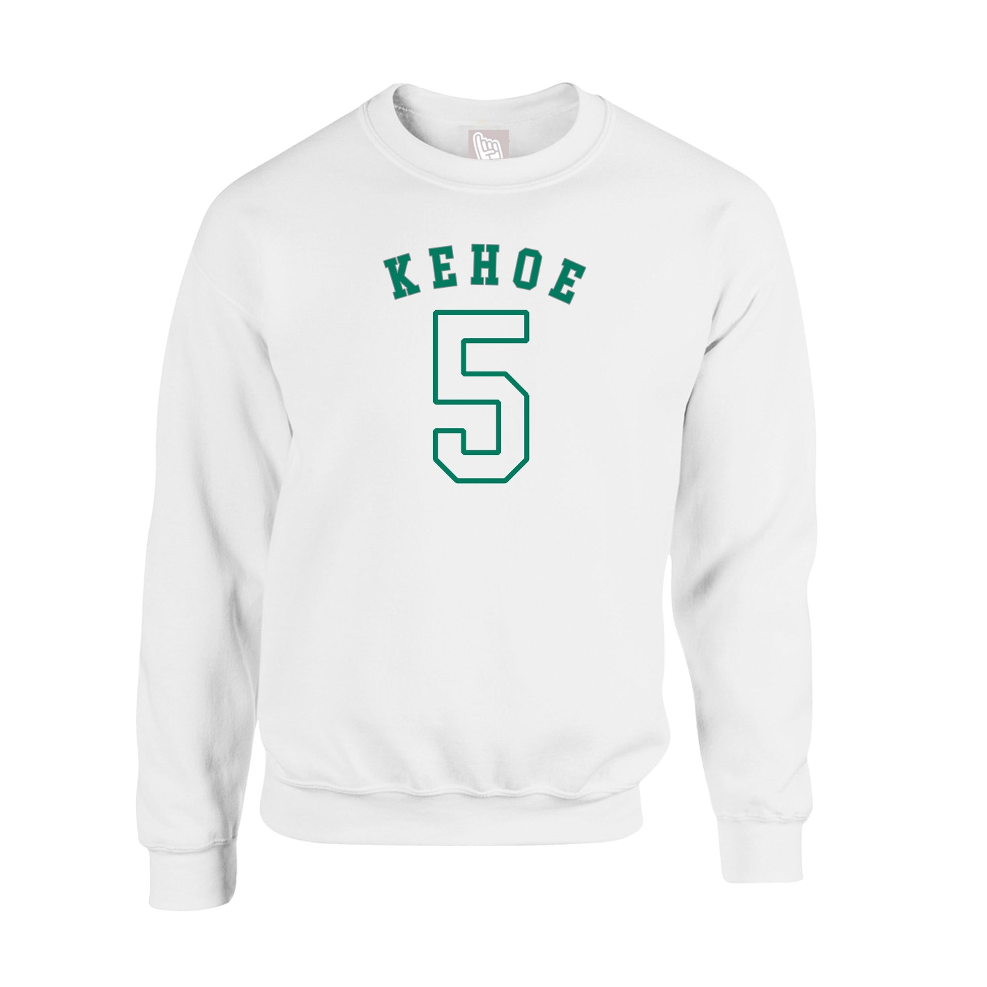 Fleece Crew — Shirsey Arch in White