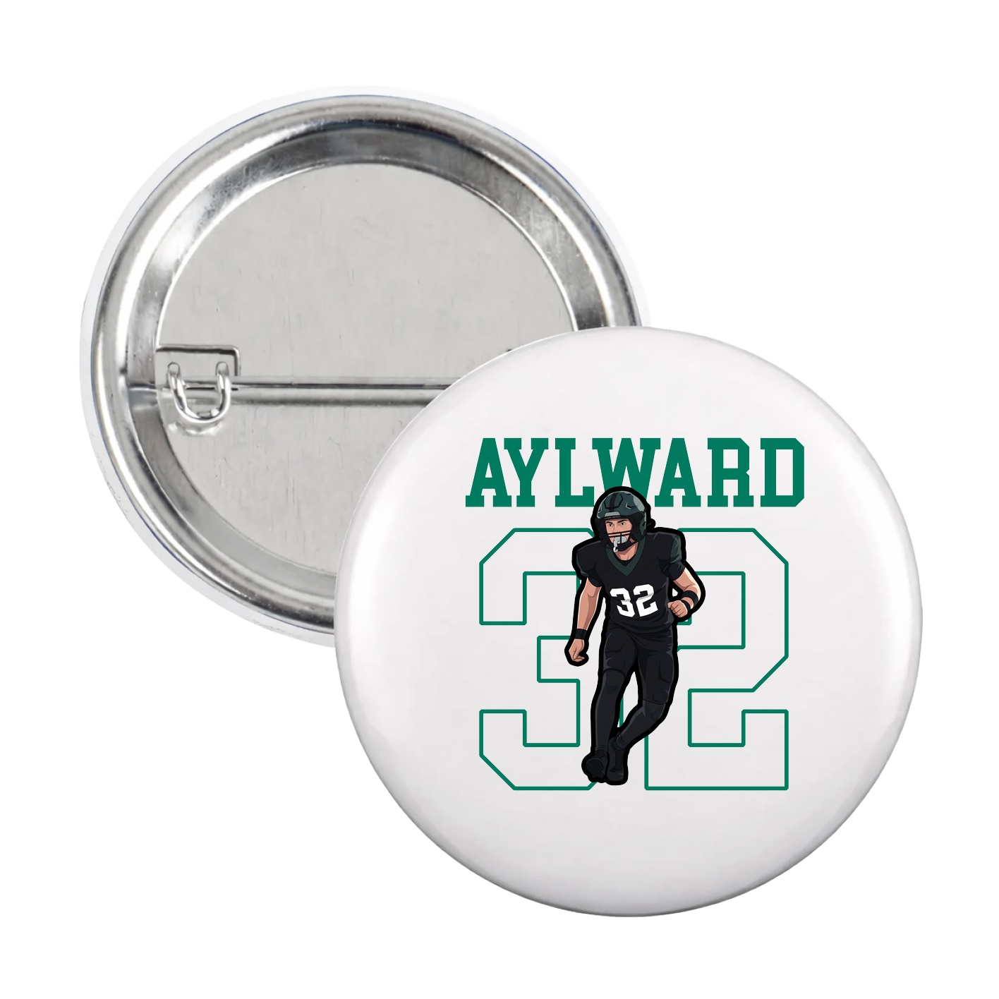 Game Day Button — Shirsey in White