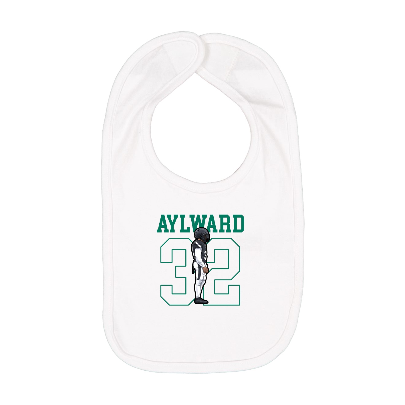 Infant Bib — Shirsey in White