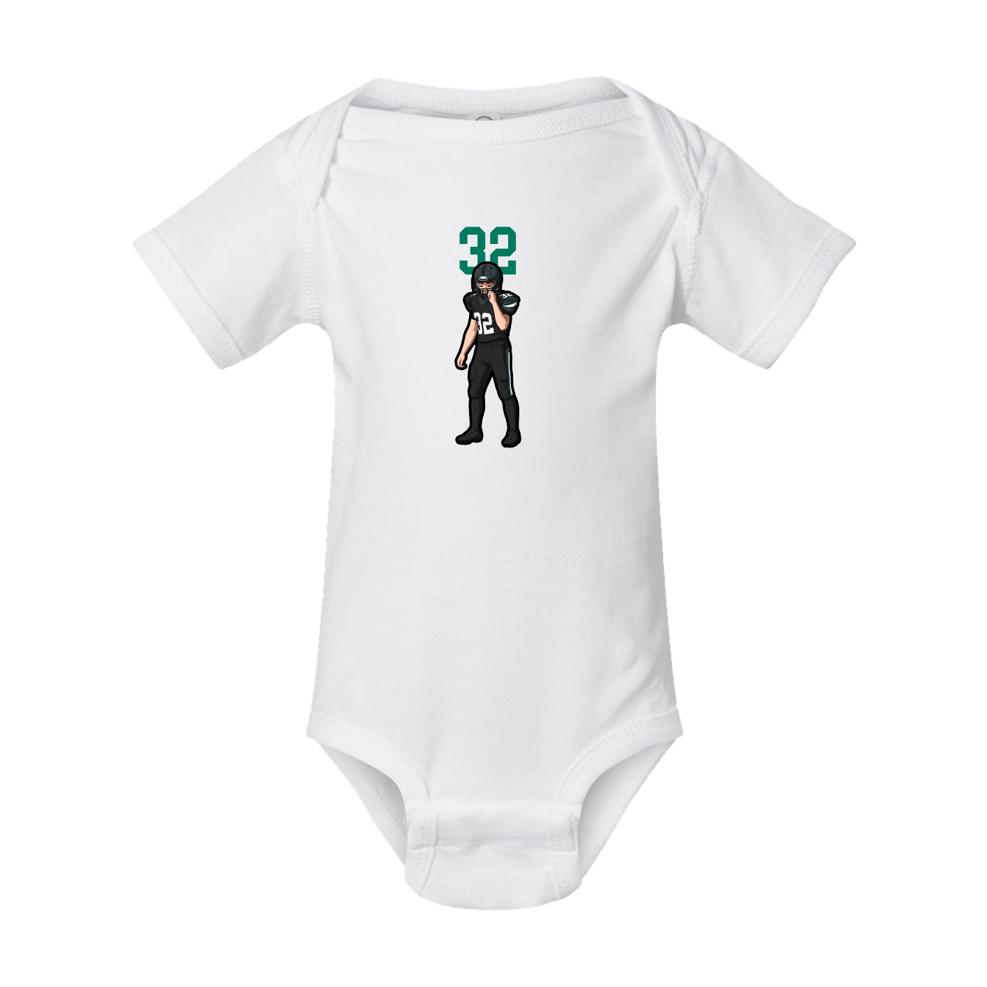Baby Onesie — Number Top in White