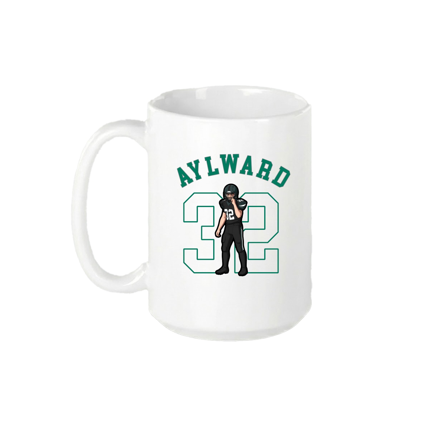 15oz Coffee Mug — Shirsey Arch in White