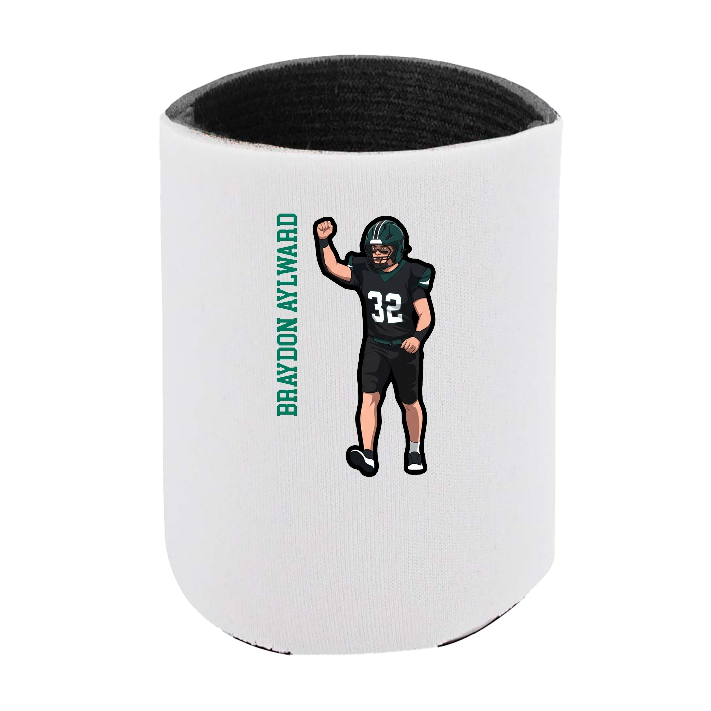 Can Holder — Name Vertical in White