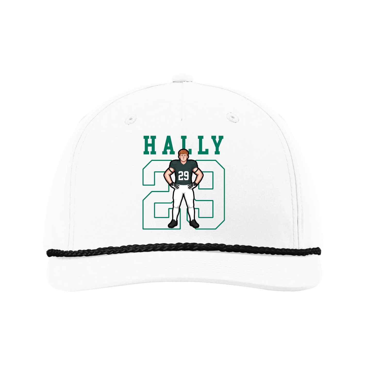 Five-Panel Classic Rope Cap — Shirsey in White