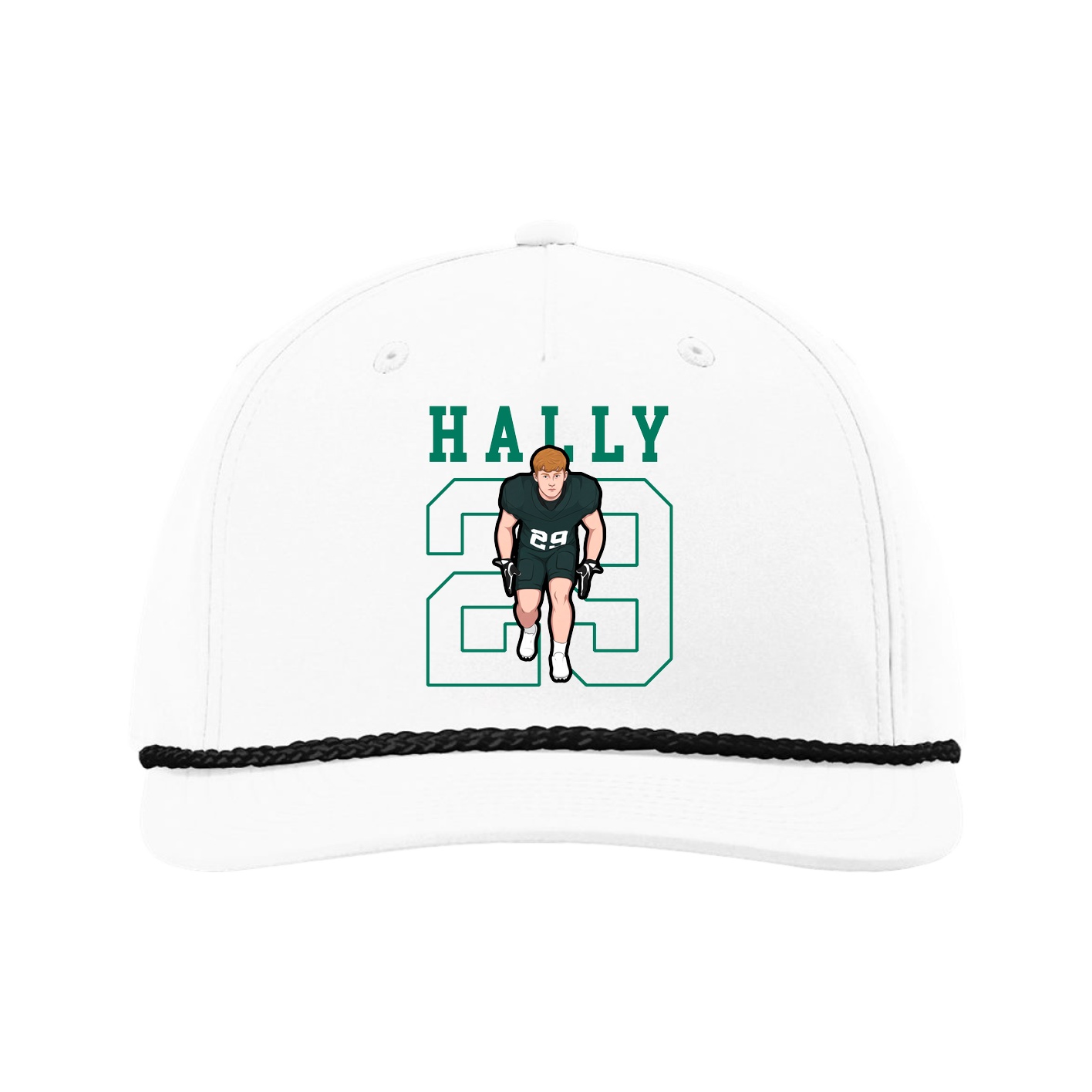 Five-Panel Classic Rope Cap — Shirsey in White