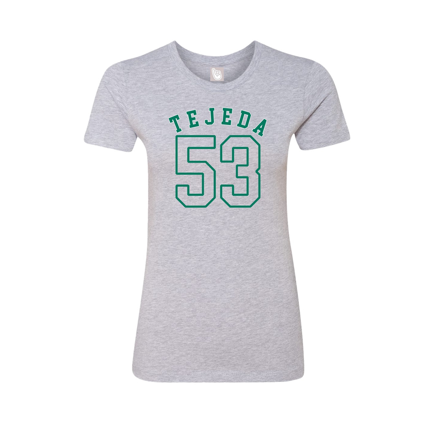 Fitted Women's Tee — Shirsey Arch in Grey