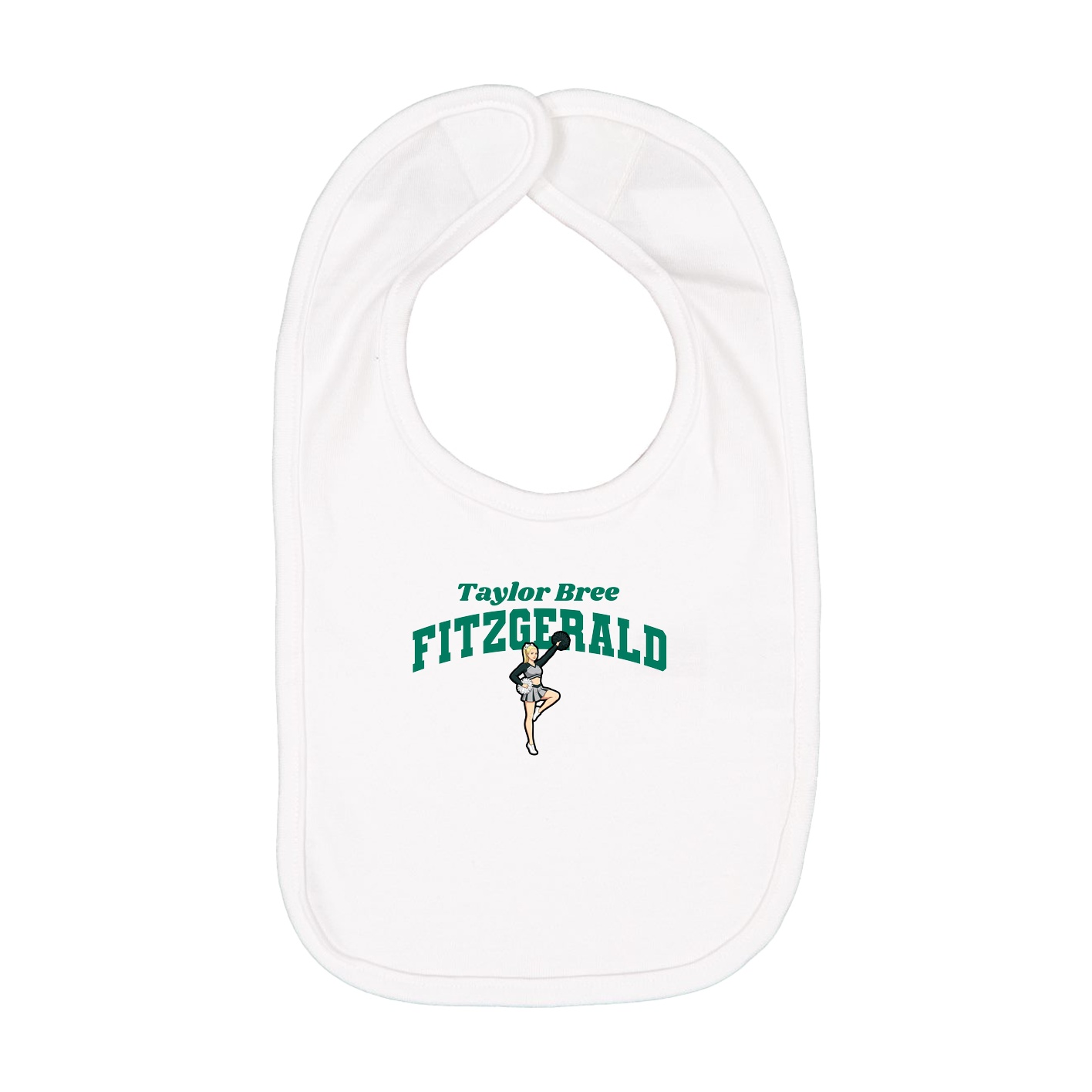Infant Bib — Signature Arch in White