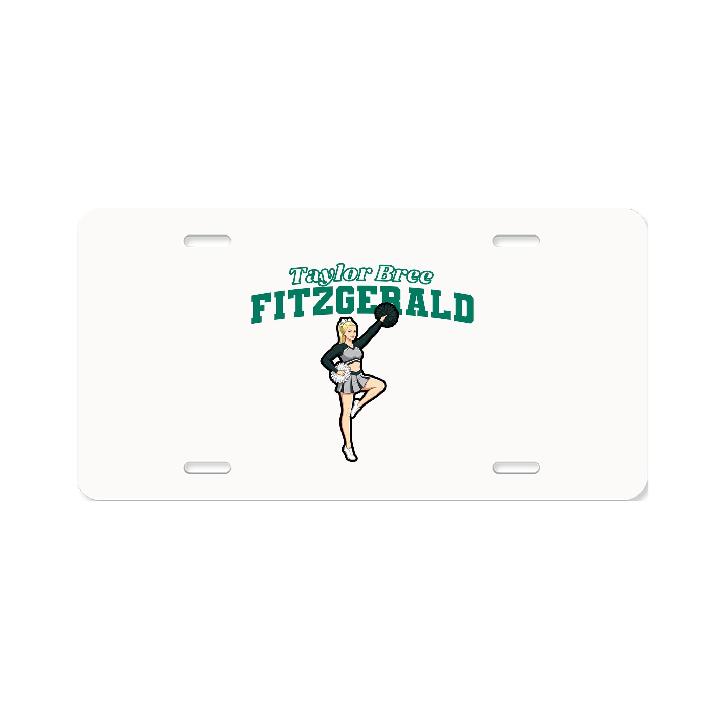 License Plate — Name Arch in Classic