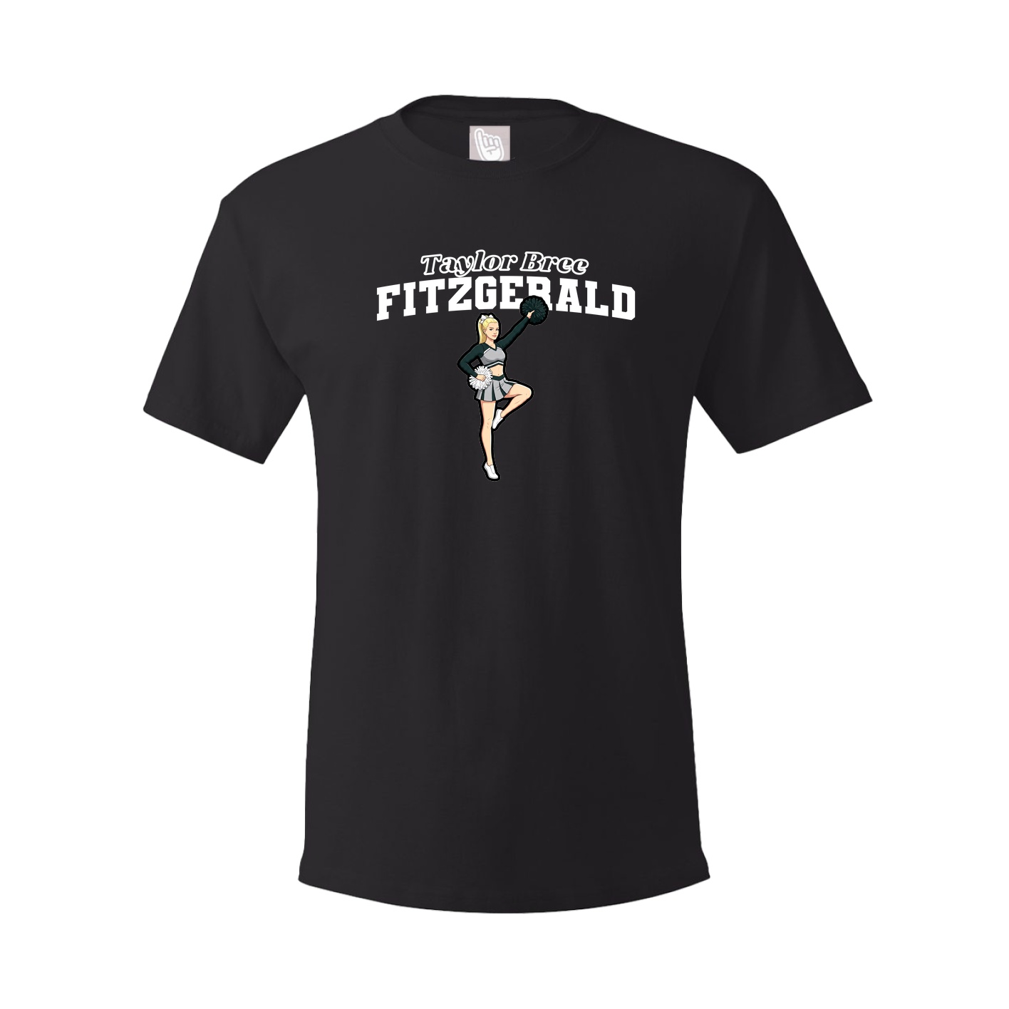 Youth Tee — Name Arch in Black