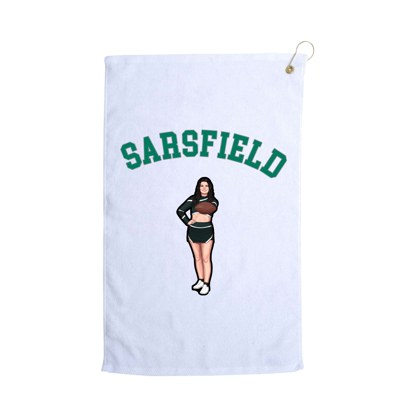 Golf Towel — Shirsey Arch in White