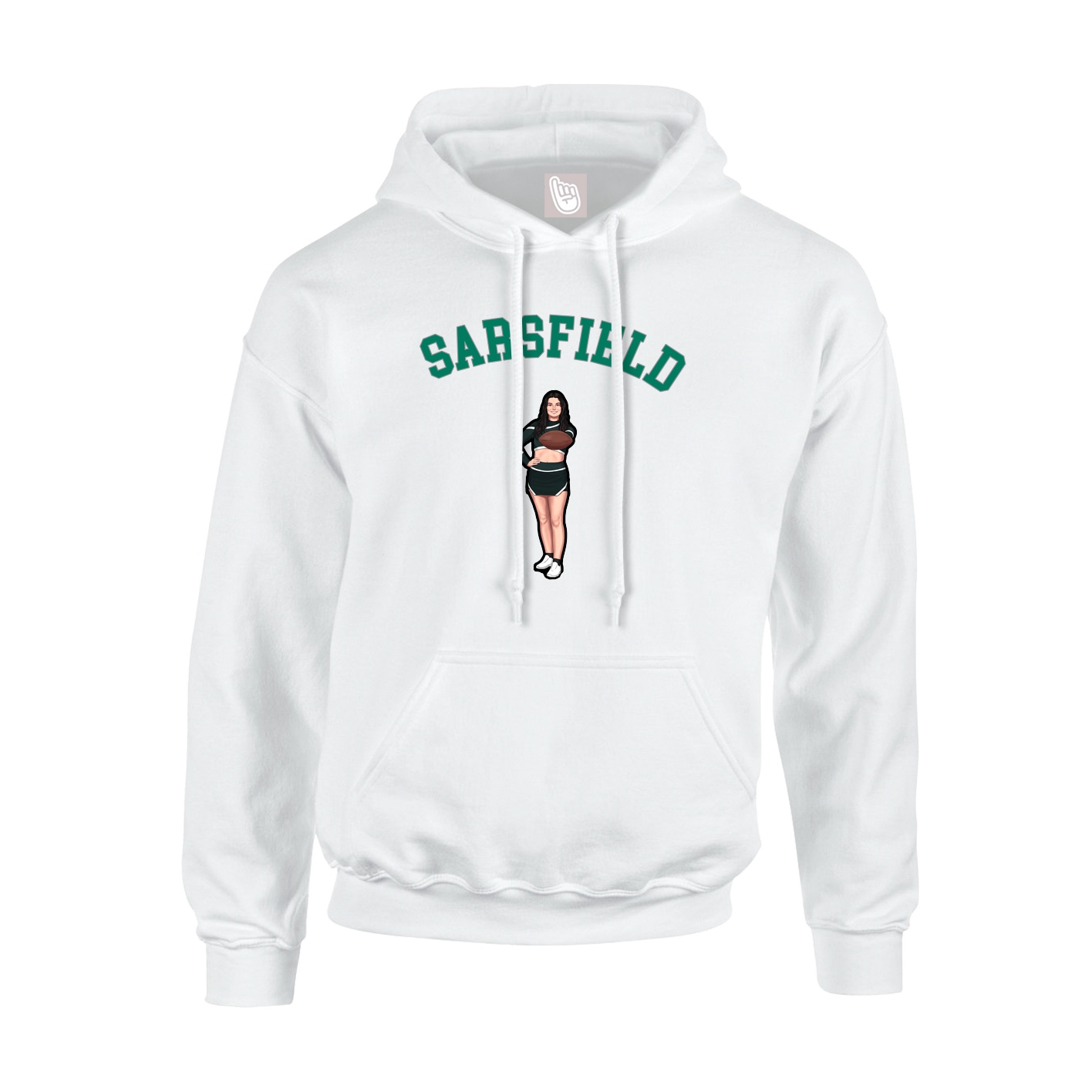 Hoodie — Shirsey Arch in White