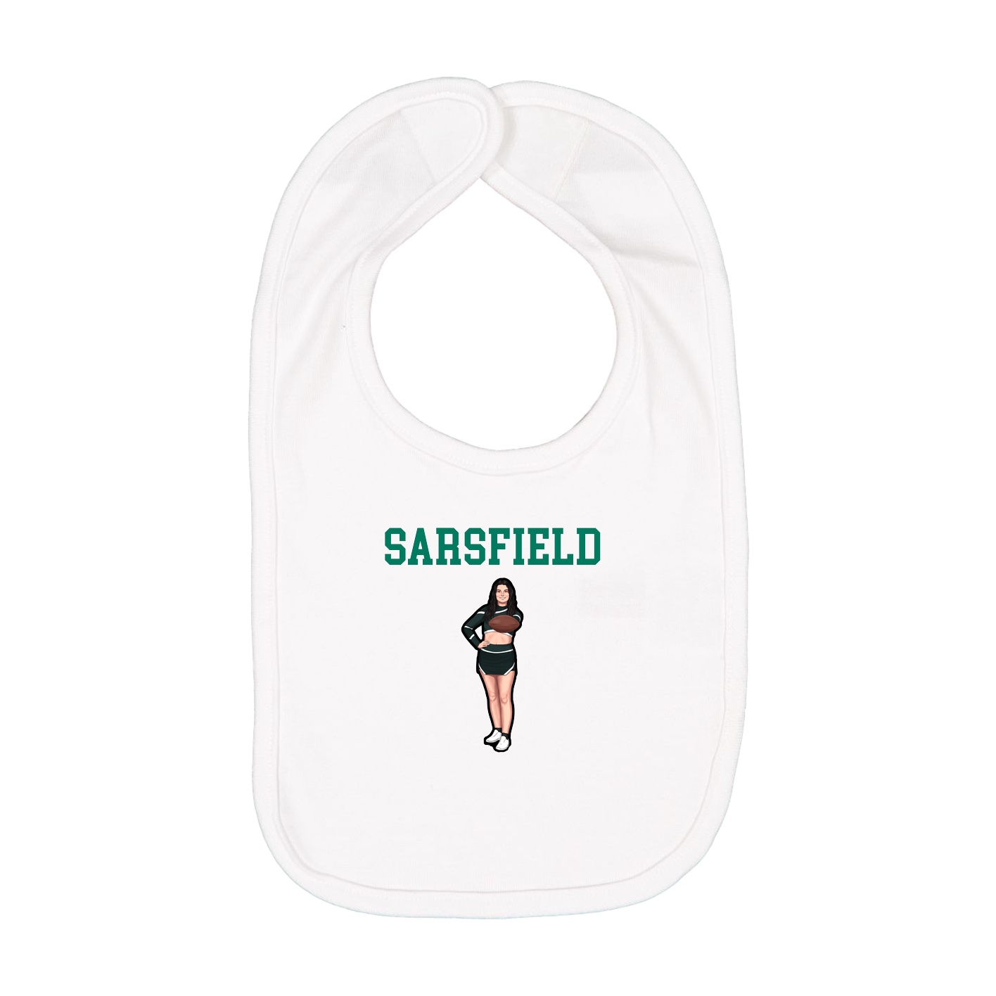 Infant Bib — Shirsey in White