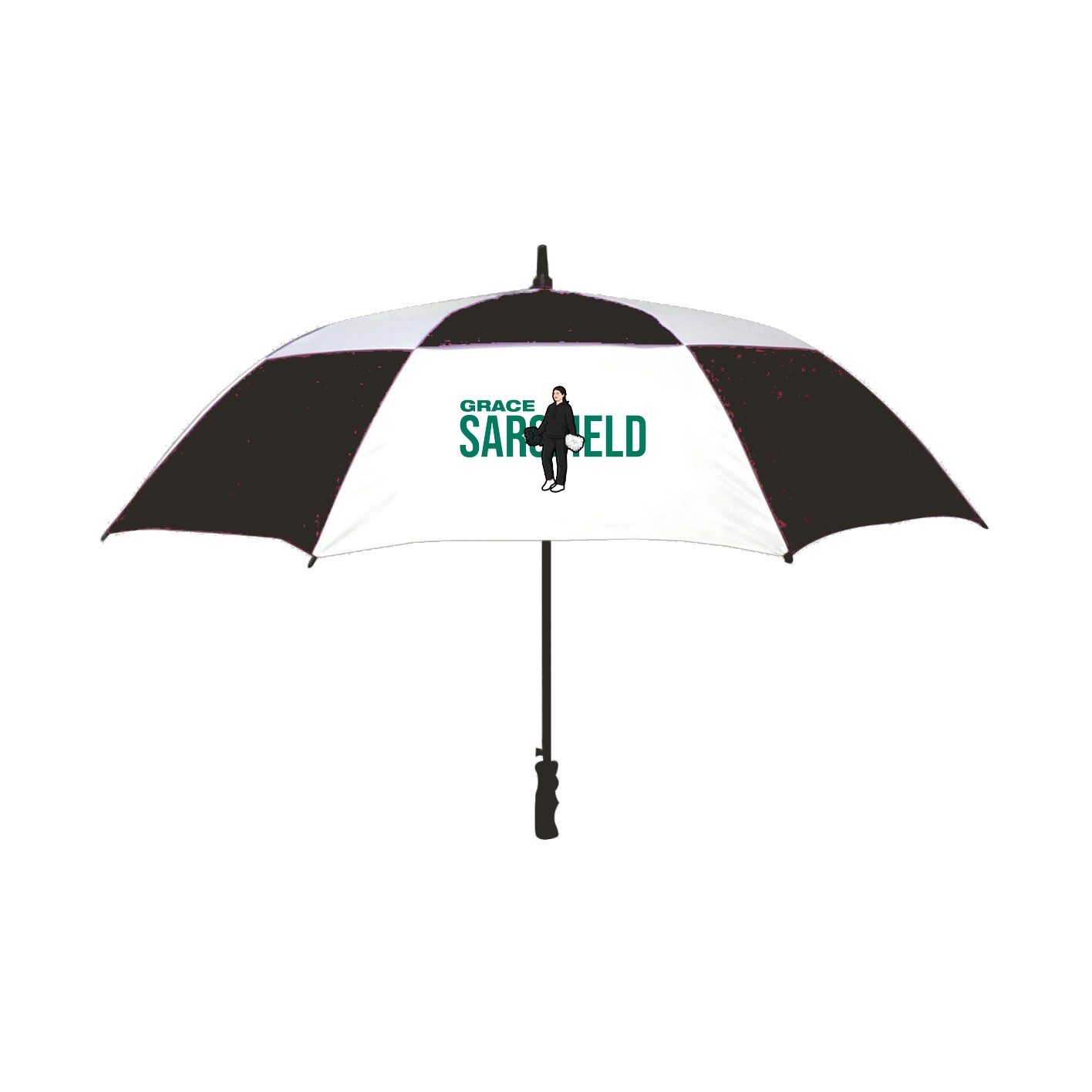 Golf Umbrella — Player Name in Black